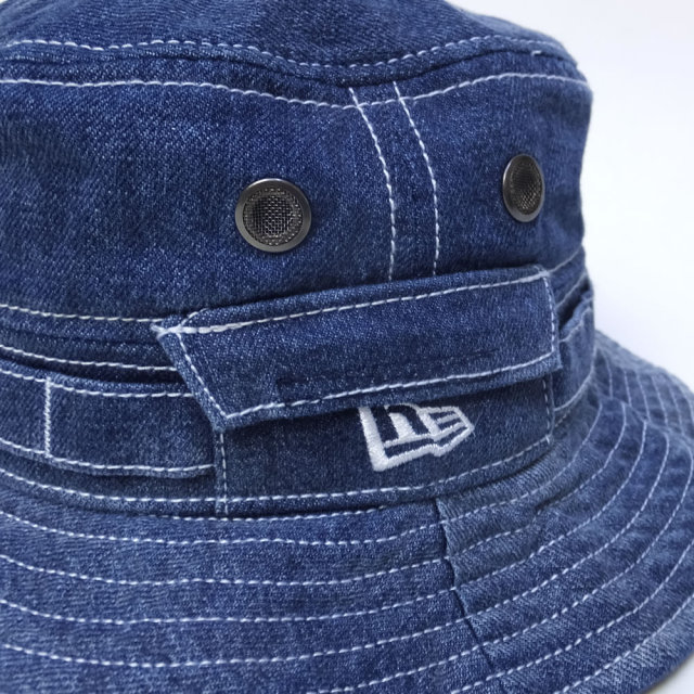 NEW ERA ニューエラ アドベンチャーハット ADVENTURE ウォッシュドインディゴデニム ホワイトステッチ (11715674)