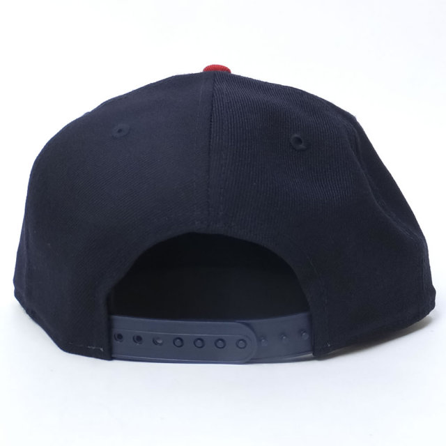 NEW ERA ニューエラ フラットバイザーキャップ 9FIFTY ニューエラフラッグ ネイビー×ホワイト スカーレットバイザー (11715684)