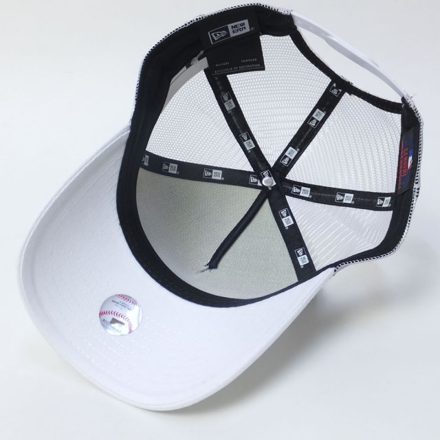NEW ERA ニューエラ メッシュキャップ 9FORTY Aフレーム トラッカー ニューヨーク・ヤンキース ホワイト×ブラック (11715699)
