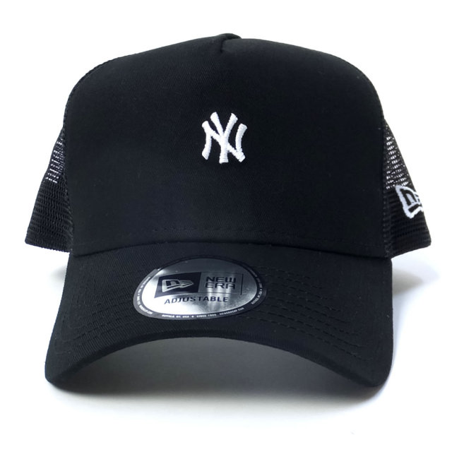 NEW ERA ニューエラ メッシュキャップ 9FORTY Aフレーム トラッカー ニューヨーク・ヤンキース ブラック×ホワイト (11715702)