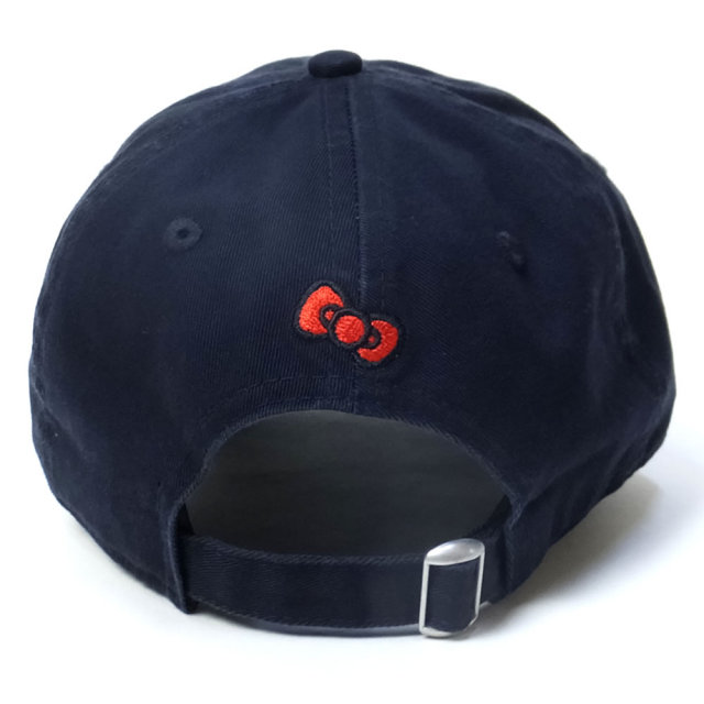 NEW ERA ニューエラ コラボ カーブバイザーキャップ 9TWENTY クロスストラップ ハローキティ スクリプト ネイビー (11715734)