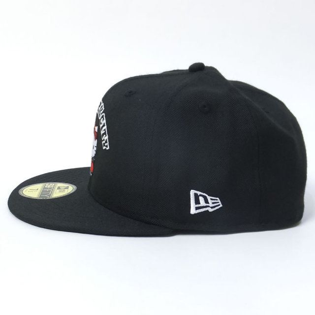 NEW ERA ニューエラ コラボ フラットバイザーキャップ 59FIFTY ハローキティ NEW YORK CITY ブラック (11715750)