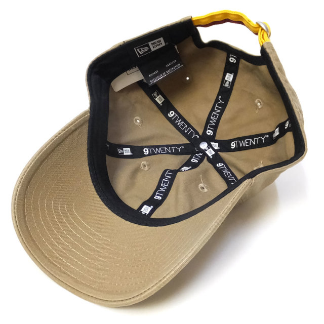 NEW ERA ニューエラ カーブバイザーキャップ 9TWENTY クロスストラップ カーキ カラーストラップ (11775377)