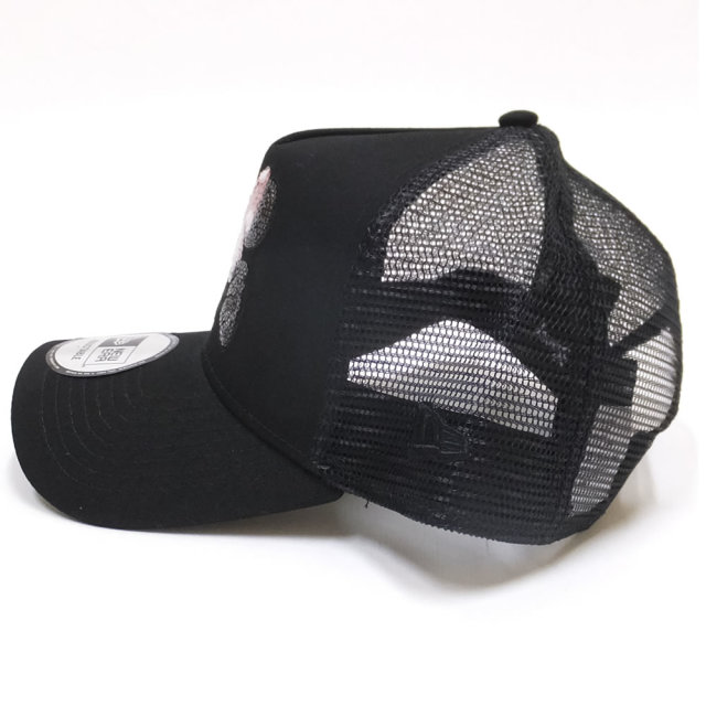 NEW ERA ニューエラ コラボ メッシュキャップ 9FORTY Aフレーム トラッカー ディズニー ミニーマウス スパンコール ブラック/ブラック (11781438)