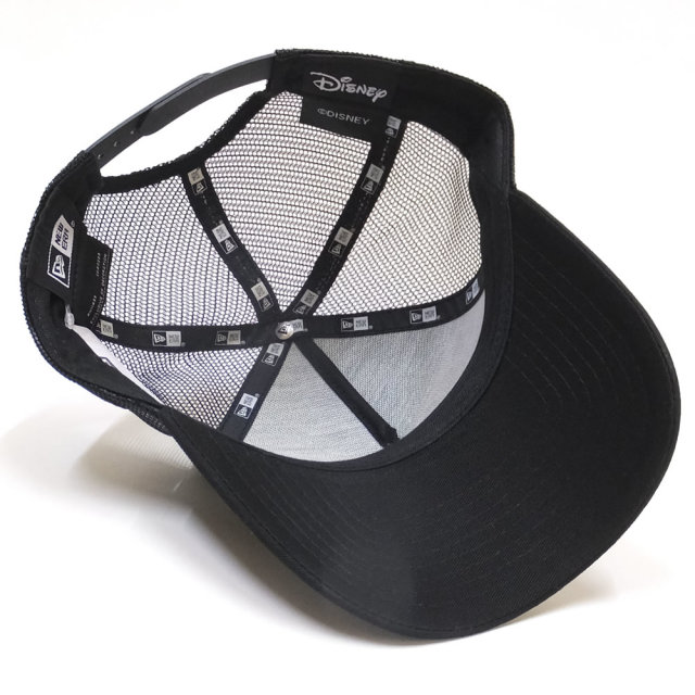 NEW ERA ニューエラ コラボ メッシュキャップ 9FORTY Aフレーム トラッカー ディズニー ミニーマウス スパンコール ブラック/ブラック (11781438)