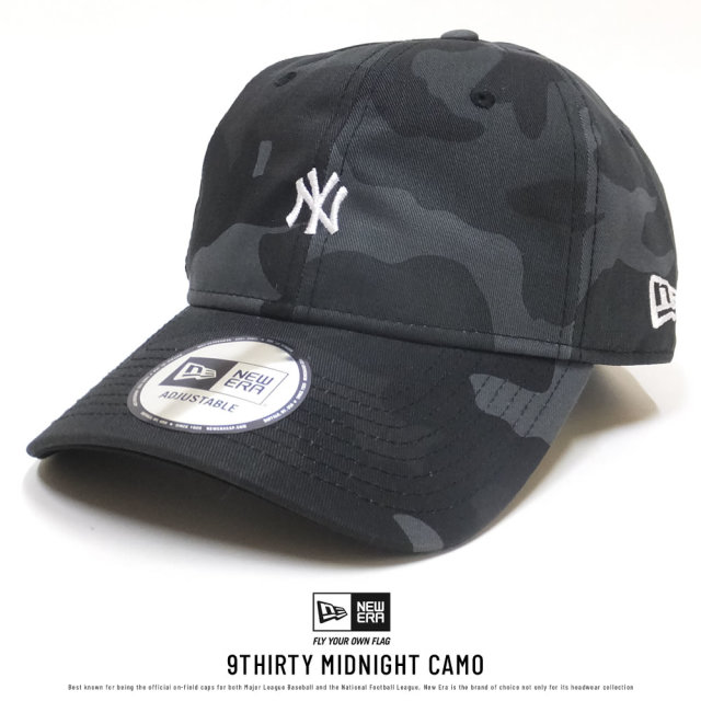 NEW ERA ニューエラ カーブバイザーキャップ 9THIRTY ミッドナイトカモ ニューヨーク・ヤンキース ミニロゴ ミッドナイトカモ×ホワイト (11781522)