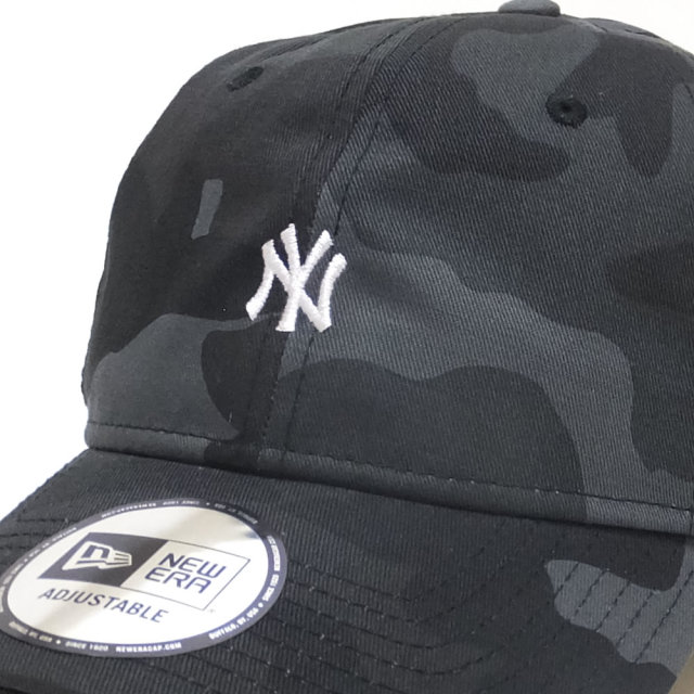 NEW ERA ニューエラ カーブバイザーキャップ 9THIRTY ミッドナイトカモ ニューヨーク・ヤンキース ミニロゴ ミッドナイトカモ×ホワイト (11781522)
