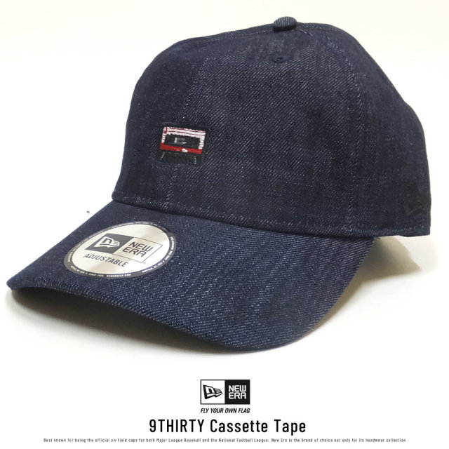 NEW ERA ニューエラ カーブバイザーキャップ 9THIRTY クロスストラップ カセットテープ インディゴデニム (11781551)