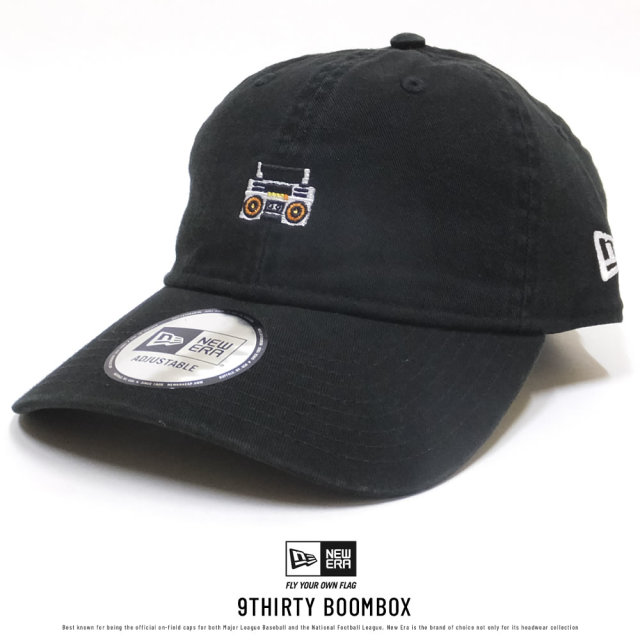 NEW ERA ニューエラ カーブバイザーキャップ 9THIRTY クロスストラップ ブームボックス ブラック (11781552)