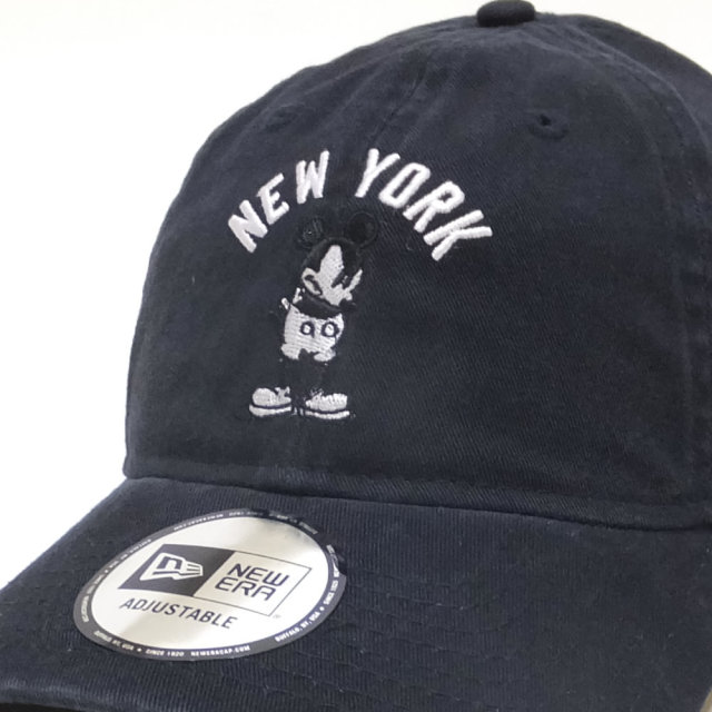 NEW ERA ニューエラ コラボ カーブバイザーキャップ 9THIRTY クロスストラップ ディズニー ミッキーマウス NEW YORK ネイビー (11781578)