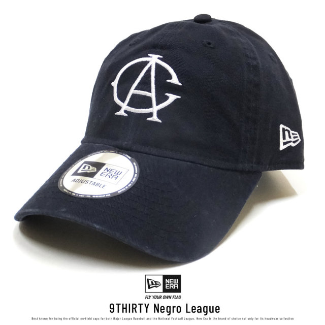 NEW ERA ニューエラ カーブバイザーキャップ 9THIRTY 二グロリーグ シカゴ・アメリカンジャイアンツ ネイビー×ホワイト (11781594)