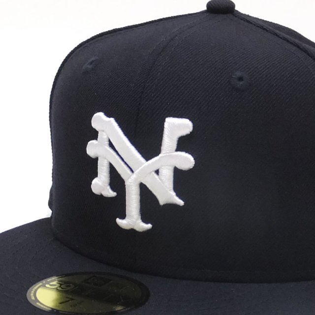 NEW ERA ニューエラ フラットバイザーキャップ 59FIFTY 二グロリーグ ニューヨーク・キューバンズ ネイビー×ホワイト (11781685)