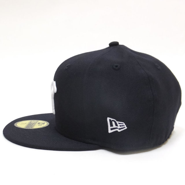 NEW ERA ニューエラ フラットバイザーキャップ 59FIFTY 二グロリーグ ニューヨーク・ブラックヤンキース ネイビー×ホワイト (11781687)