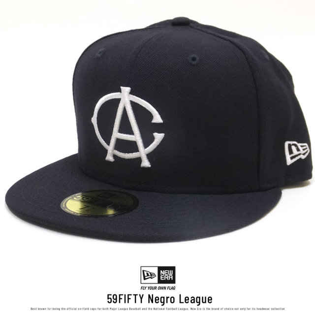 NEW ERA ニューエラ フラットバイザーキャップ 59FIFTY 二グロリーグ シカゴ・アメリカンジャイアンツ ネイビー×ホワイト (11781715)