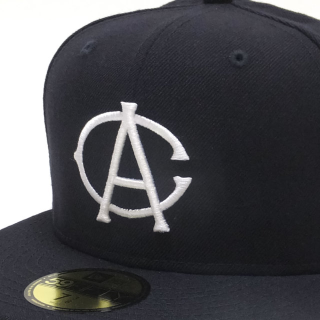 NEW ERA ニューエラ フラットバイザーキャップ 59FIFTY 二グロリーグ シカゴ・アメリカンジャイアンツ ネイビー×ホワイト (11781715)