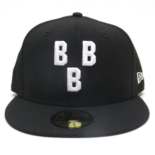NEW ERA ニューエラ フラットバイザーキャップ 59FIFTY 二グロリーグ バーミンガム・ブラックバロンズ ブラック×ホワイト (11781719)