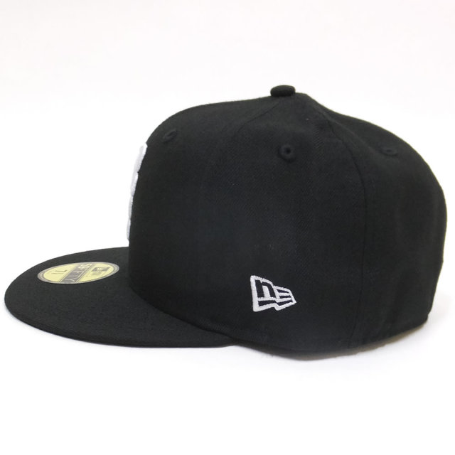 NEW ERA ニューエラ フラットバイザーキャップ 59FIFTY 二グロリーグ バーミンガム・ブラックバロンズ ブラック×ホワイト (11781719)