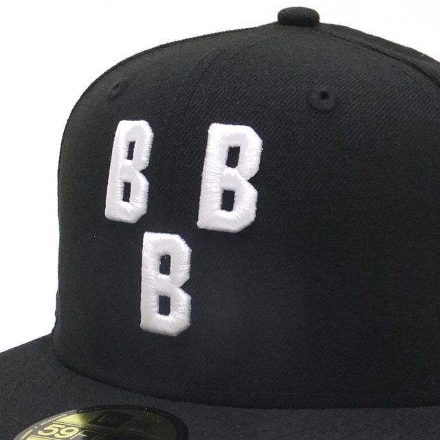 NEW ERA ニューエラ フラットバイザーキャップ 59FIFTY 二グロリーグ バーミンガム・ブラックバロンズ ブラック×ホワイト (11781719)