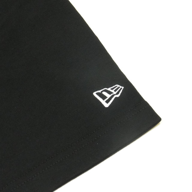 NEW ERA ニューエラ 半袖コットンTシャツ バイザーステッカー ブラック×ホワイト 11782976