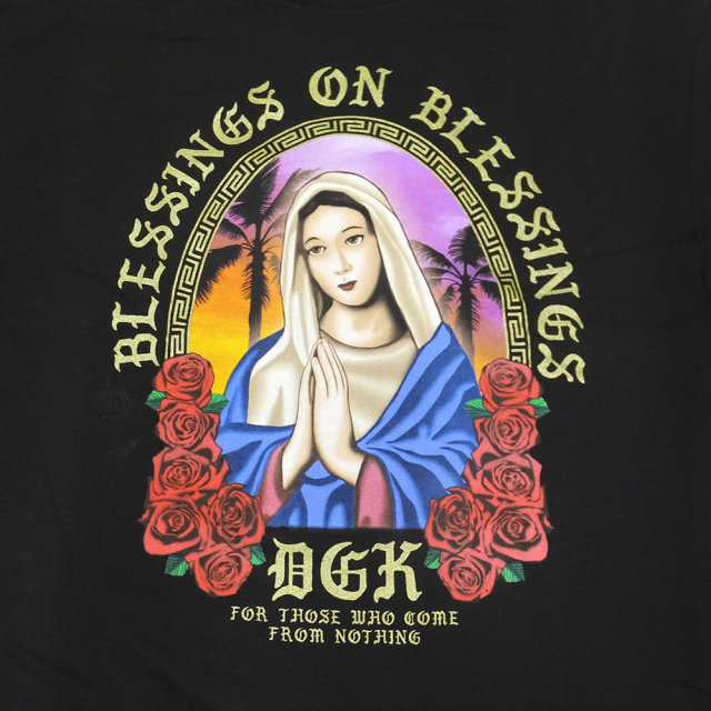 DGK ディージーケー 長袖Tシャツ BLESSING L/S TEE ブラック DLS-355