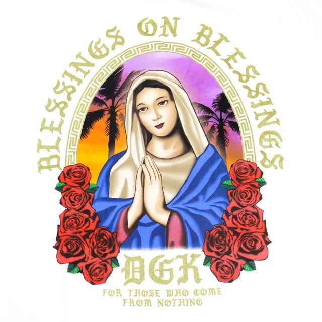 DGK ディージーケー 長袖Tシャツ BLESSING L/S TEE ホワイト DLS-356