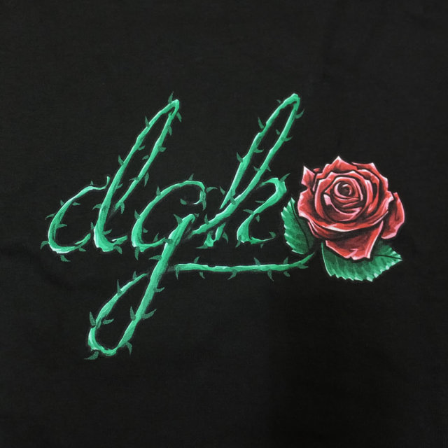DGK ディージーケー 長袖Tシャツ BLOOM L/S TEE ブラック DLS-358
