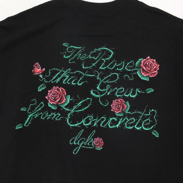 DGK ディージーケー 長袖Tシャツ BLOOM L/S TEE ブラック DLS-358