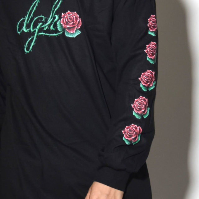 DGK ディージーケー 長袖Tシャツ BLOOM L/S TEE ブラック DLS-358