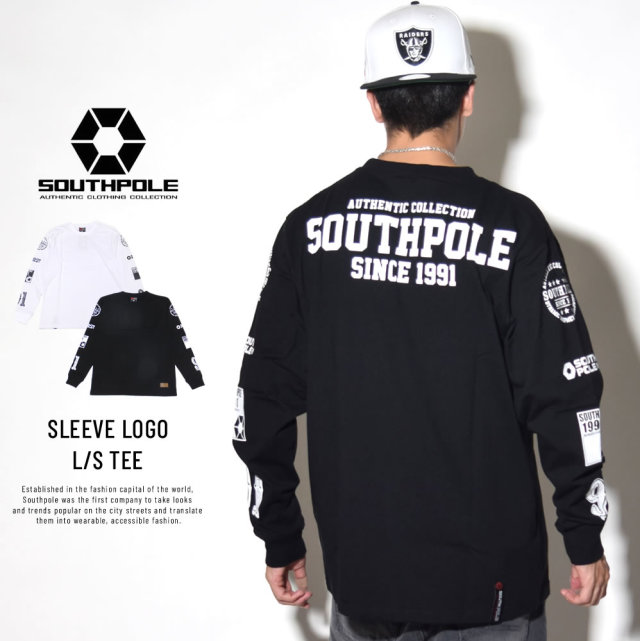 SOUTH POLE サウスポール 長袖Tシャツ SLEEVE LOGO L/S TEE 11831002