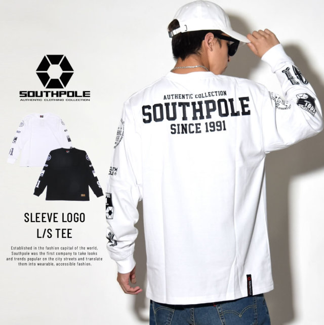 SOUTH POLE サウスポール 長袖Tシャツ SLEEVE LOGO L/S TEE 11831002