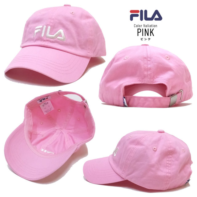 FILA フィラ カーブバイザーキャップ LINEAR LOGO LOW CAP 185713520