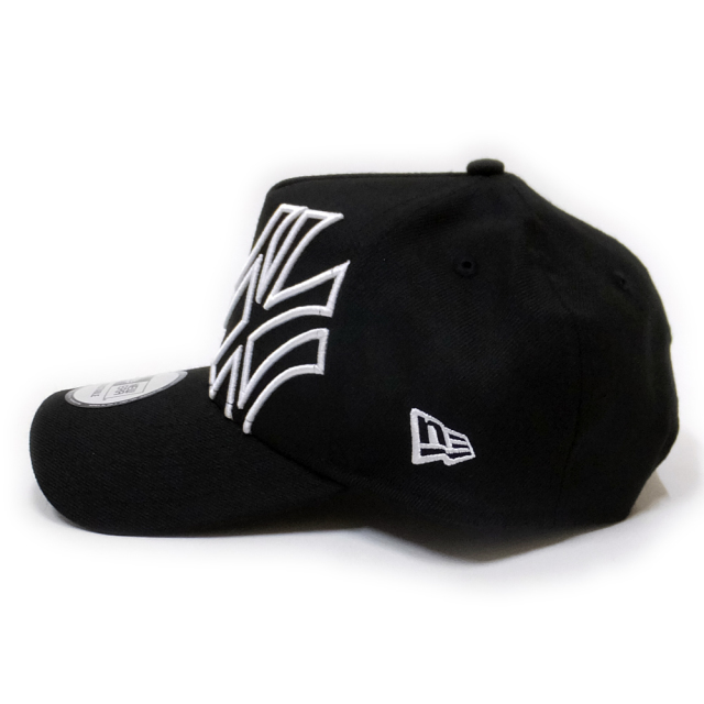 NEW ERA ニューエラ カーブバイザーキャップ 9FORTY Aフレーム バタリオン ニューヨーク・ヤンキース ブラック×スノーホワイト 11781459
