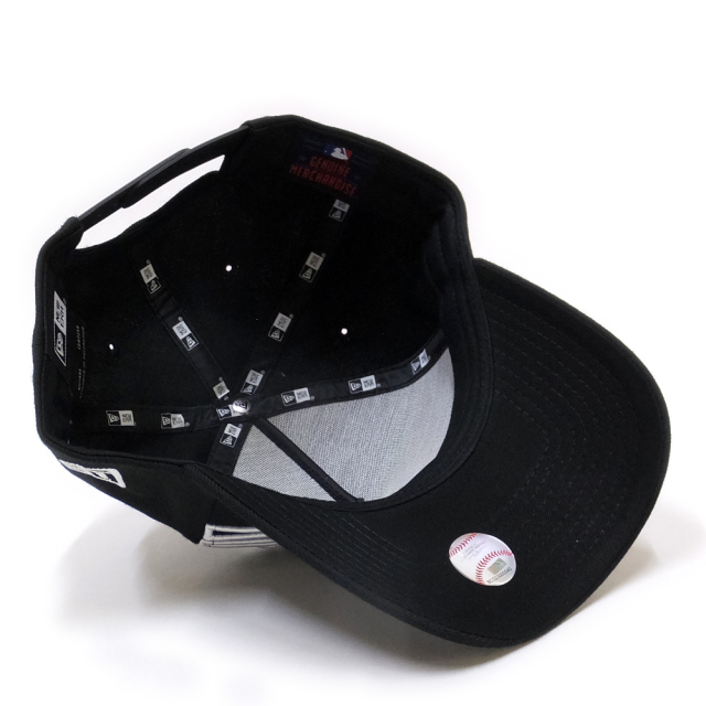 NEW ERA ニューエラ カーブバイザーキャップ 9FORTY Aフレーム バタリオン ニューヨーク・ヤンキース ブラック×スノーホワイト 11781459