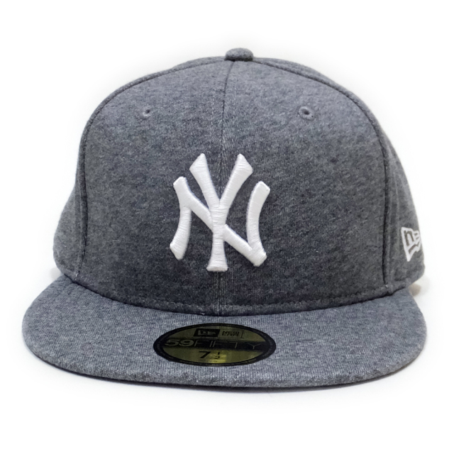 NEW ERA ニューエラ フラットバイザーキャップ 59FIFTY カラースウェット ニューヨーク・ヤンキース チャコールグレー×スノーホワイト 11781677