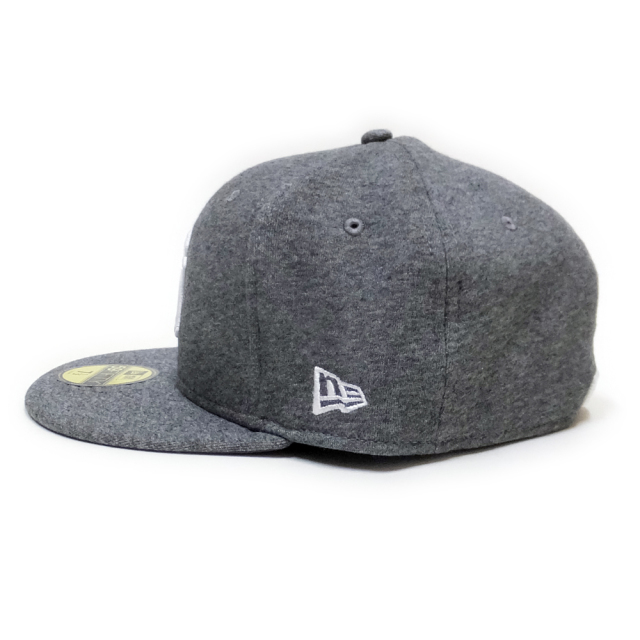 NEW ERA ニューエラ フラットバイザーキャップ 59FIFTY カラースウェット ニューヨーク・ヤンキース チャコールグレー×スノーホワイト 11781677