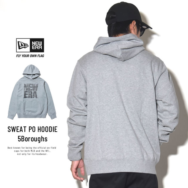 NEW ERA ニューエラ スウェットプルオーバーフーディー 5Boroughs ビッグニューエラ グレー 11783049