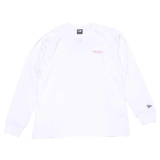 NEW ERA ニューエラ 長袖Tシャツ ワールドワイド ホワイト×ラバレッド 11783066