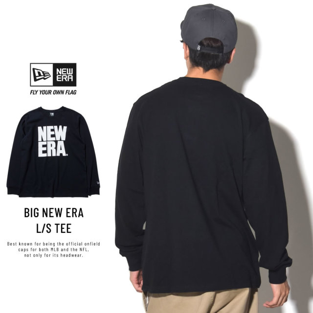 NEW ERA ニューエラ 長袖Tシャツ ビッグニューエラ ブラック×ホワイト 11783093