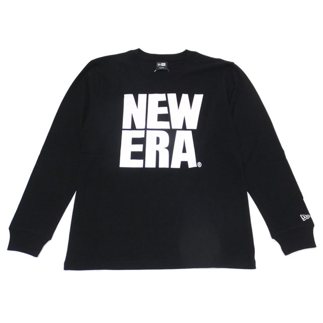 NEW ERA ニューエラ 長袖Tシャツ ビッグニューエラ ブラック×ホワイト 11783093