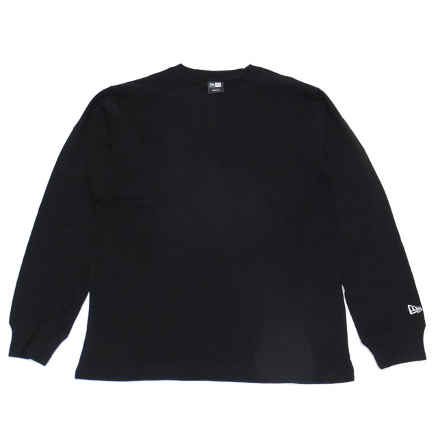NEW ERA ニューエラ 長袖Tシャツ ズームアップフラッグロゴ ブラック×ホワイト バックプリント 11783095