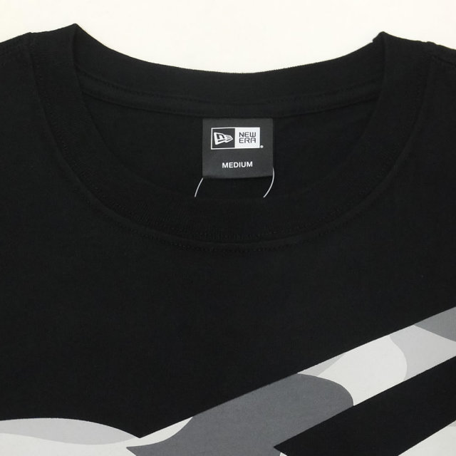 NEW ERA ニューエラ 長袖Tシャツ ズームアップフラッグロゴ ブラック×アーバンカモ 11783097