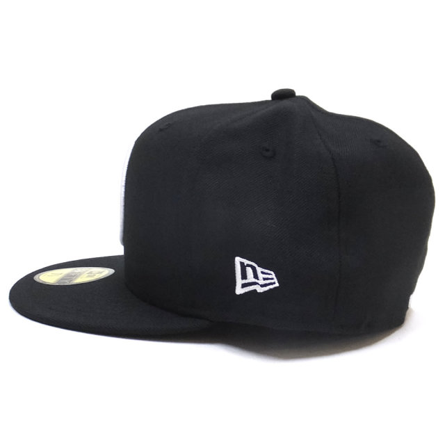 NEW ERA ニューエラ コラボ フラットバイザーキャップ 59FIFTY The Offspring オフスプリング ロゴ ブラック×ホワイト 11797167