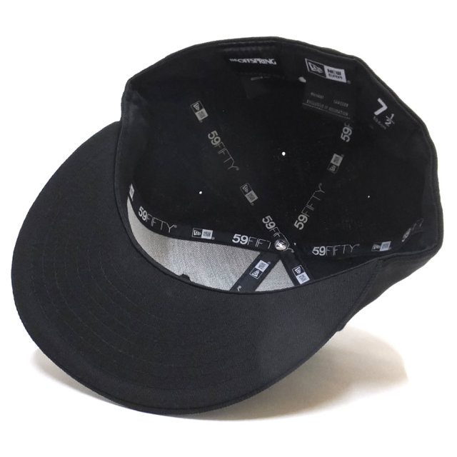 NEW ERA ニューエラ コラボ フラットバイザーキャップ 59FIFTY The Offspring オフスプリング ロゴ ブラック×ホワイト 11797167