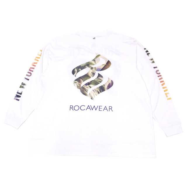 ROCAWEAR ロカウェア 長袖Tシャツ LOGO IN LIVERTY LS TEE RW183T01