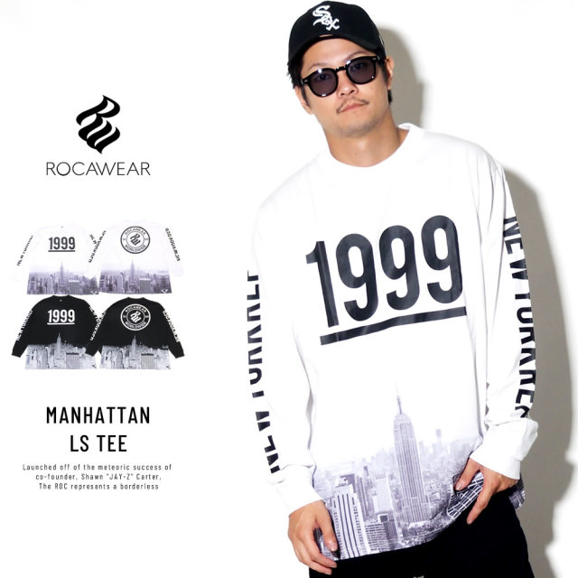 ROCAWEAR ロカウェア 長袖Tシャツ MANHATTAN LS TEE RW183T05