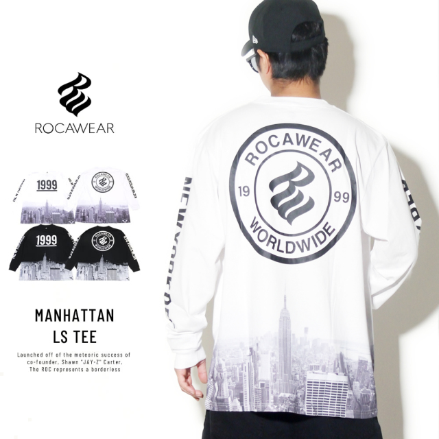 ROCAWEAR ロカウェア 長袖Tシャツ MANHATTAN LS TEE RW183T05