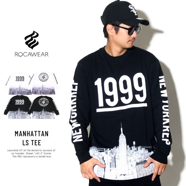 ROCAWEAR ロカウェア 長袖Tシャツ MANHATTAN LS TEE RW183T05