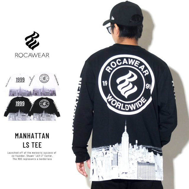 ROCAWEAR ロカウェア 長袖Tシャツ MANHATTAN LS TEE RW183T05