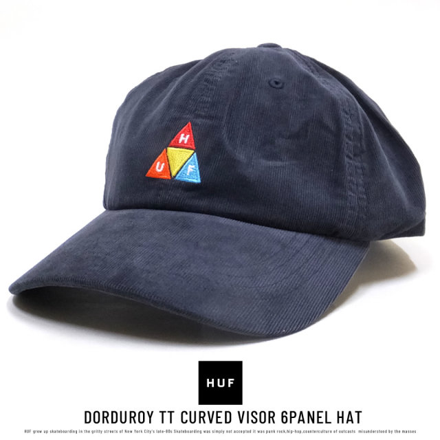 HUF ハフ ストラップバックキャップ CORDUROY TT CURVED VISOR 6PANEL HAT HT00271
