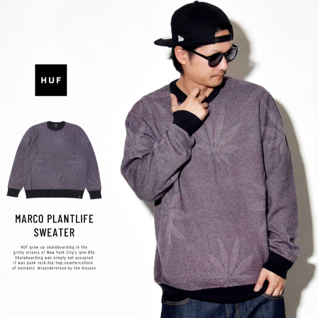 HUF ハフ セーター MARCO PLANTLIFE SWEATER KN00061